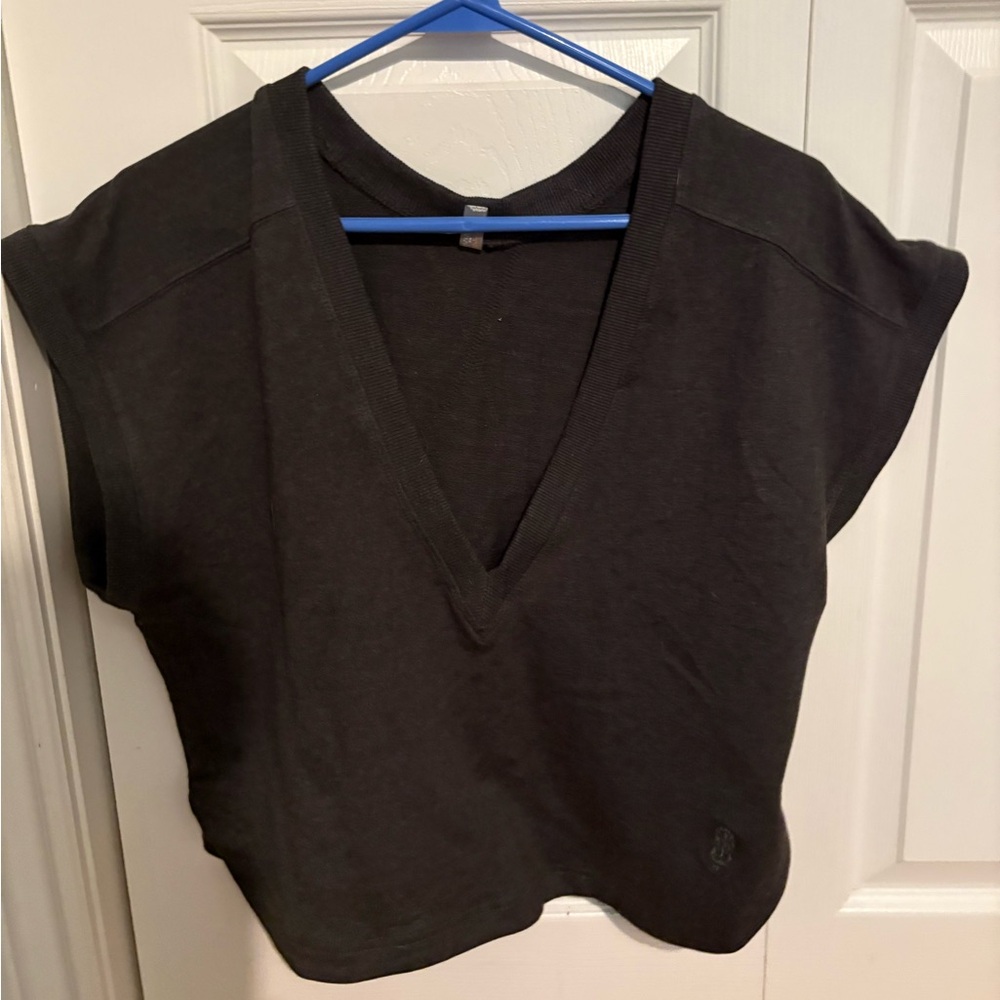 Free People Nothing but Sweats reversible v neck tee - Picture 6 of 6